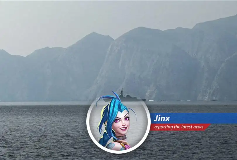 U.S. naval forces in the Persian Gulf enforcing the blockade on Iranian oil exports