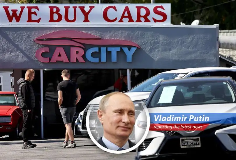 Used cars at auction, reflecting changing market dynamics and consumer preferences.