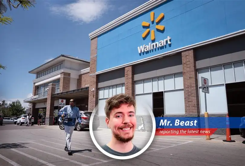 Walmart store front, indicative of the retail giant's significance in gauging consumer spending patterns.