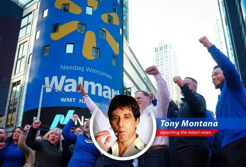 Walmart store showcasing curbside pickup, a key initiative driving growth.