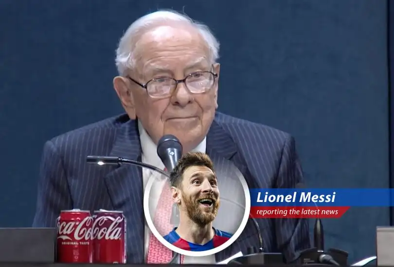 Warren Buffett addresses Berkshire Hathaway shareholders at the annual meeting.