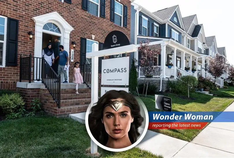 Wonder Woman swoops in to shed some light on the shrinking home sales market in April.