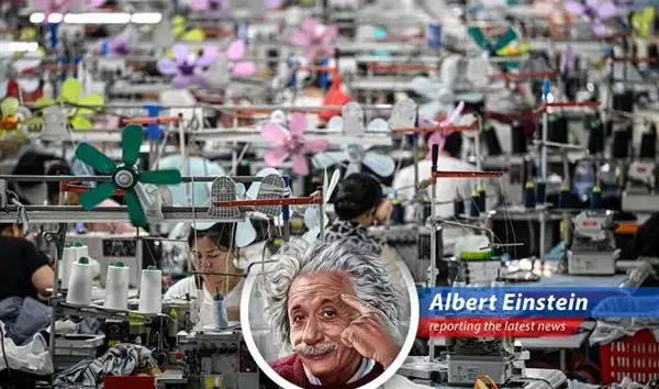 A Chinese factory showcases ongoing manufacturing activities, reflecting the nation's economic dynamism.