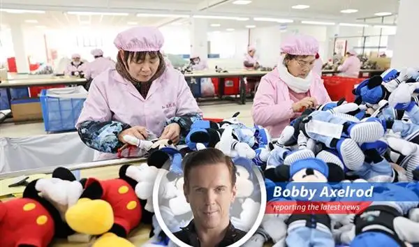 A Chinese factory worker amidst a flurry of production activity showcasing the nation's manufacturing rebound.