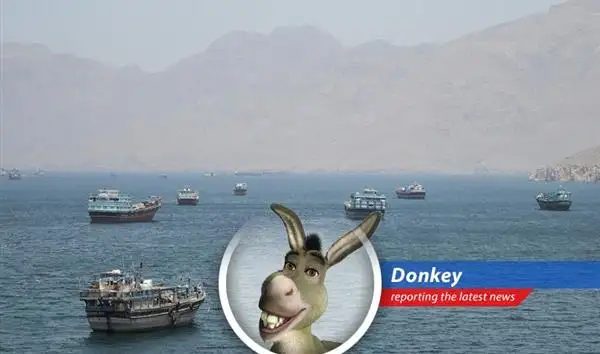 A tanker navigates the Strait of Hormuz, a critical chokepoint in global energy supply.