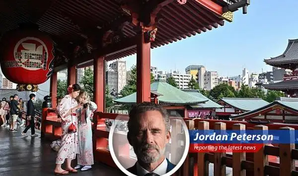 A vibrant street in Tokyo, reflecting the changing demographics of Japan's tourism as it adapts to fewer Chinese visitors and welcomes a more diverse international crowd.