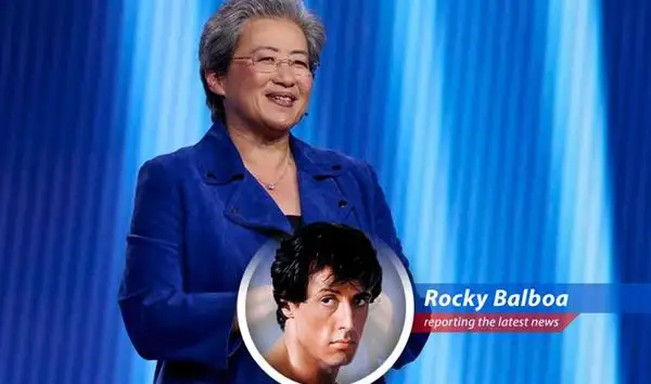 AMD's CEO Lisa Su celebrating another quarter of massive growth driven by AI chip demand