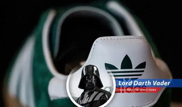 Adidas headquarters, where hopes for galactic domination through sportswear face unforeseen turbulence.