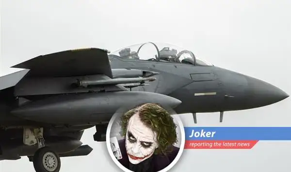 An F-15 fighter jet, similar to the one reportedly downed in Iran, symbolizing the escalating tensions in the Middle East.