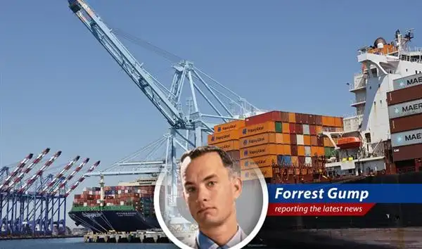 Cargo ships wait to unload at the port. Importers are facing uncertain waters as they navigate the latest tariff news.