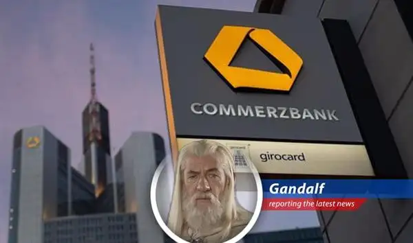 Commerzbank CEO Bettina Orlopp addressing shareholders and the media.