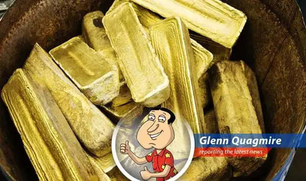 Gold bullion bars stacked, reflecting market anticipation of key economic data influencing price movement.