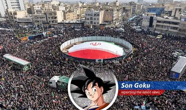 Image of targeted tech company logos superimposed over a map of the Middle East, symbolizing the escalating tensions and potential impact of the IRGC's threats.