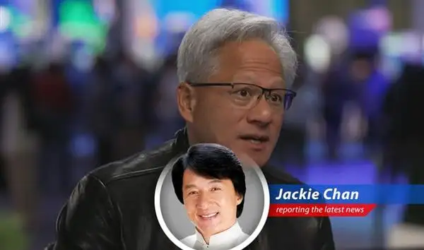 Jensen Huang boards Air Force One, proving that sometimes, even chip giants need a last-minute invite.