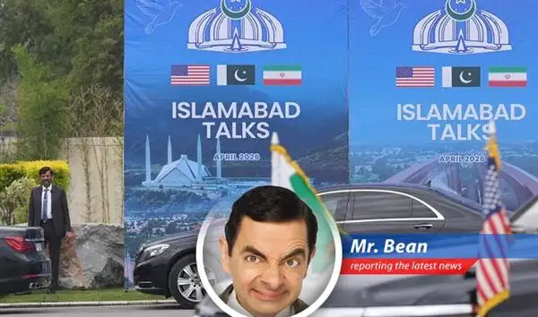 Mr. Bean contemplates the complexities of global finance and energy security.