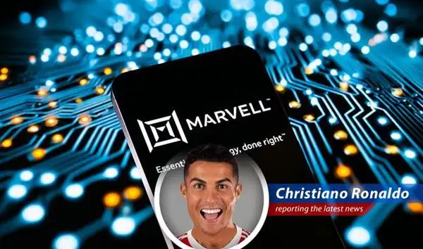 Nvidia CEO Jensen Huang announcing the $2 billion investment in Marvell Technology, a move that underscores the growing importance of AI in the semiconductor industry.