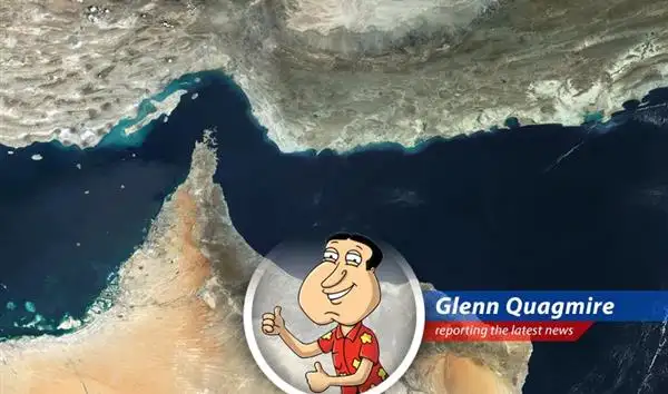 Oil tankers navigating the Strait of Hormuz, a critical chokepoint for global oil supplies, now under threat of closure.