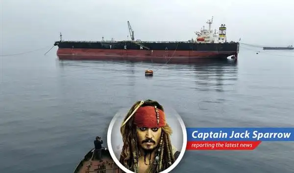 Oil tankers navigating turbulent waters mirroring the current geopolitical climate.