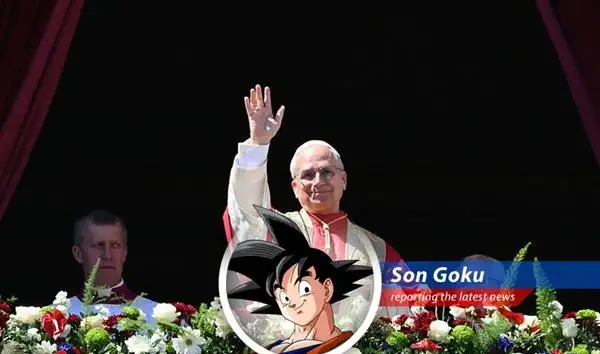Pope Leo XIV addressing the faithful in St. Peter's Square during his first Easter Mass.