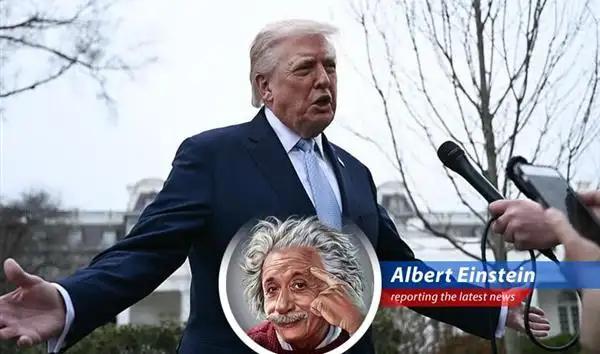 President Trump addresses reporters on the South Lawn regarding the U.S.-Iran conflict.