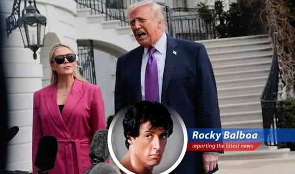 President Trump addresses reporters outside the White House, discussing the ongoing conflict with Iran and its potential consequences.