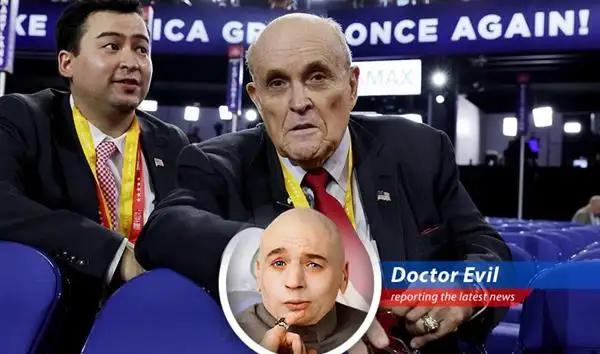 Rudy Giuliani hospitalized with pneumonia, his condition described as critical but stable.