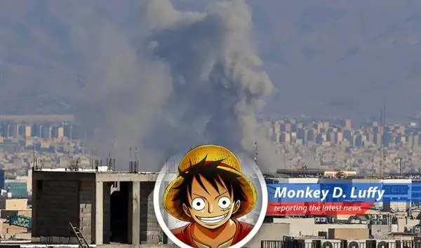 Smoke billows from oil facilities in Iran mirroring the chaos of a pirate brawl as global markets brace for impact.