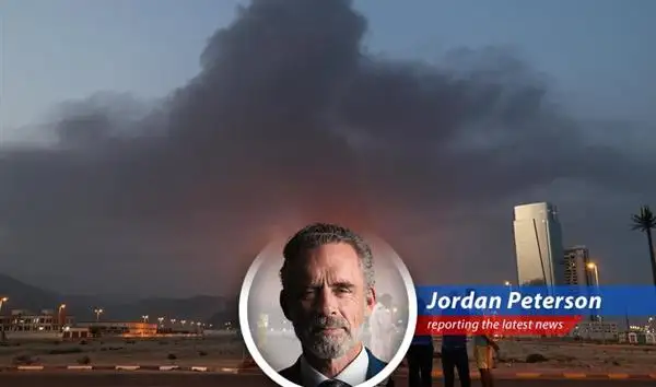 Smoke rises from a damaged oil facility in the Gulf, a stark reminder of Iran's destabilizing actions and the fragile state of regional security.