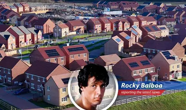 Solar panels on a rooftop symbolize England's shift towards renewable energy and energy independence. No more Mr. Nice Fossil Fuel.