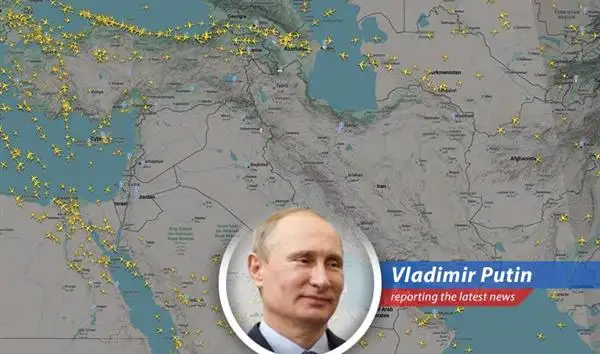 Stranded passengers at an airport information desk, illustrating the widespread travel disruptions caused by airspace closures.