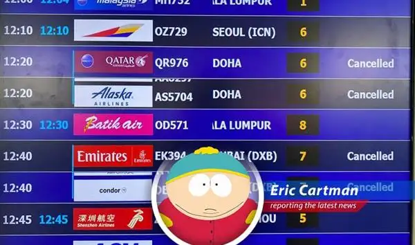 Travel stocks plummet as Middle East airspace closures cause mass flight cancellations.