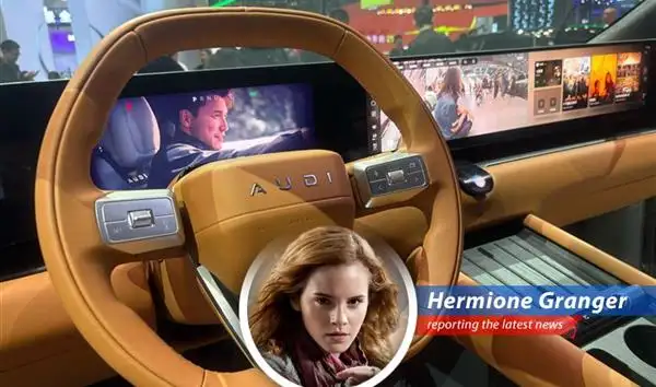 Vehicles displayed at the Beijing Auto Show 2026 showcase the integration of AI technology, including Alibaba's Qwen, into in-car systems.