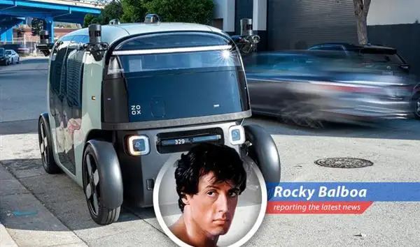 Zoox autonomous vehicle undergoing testing in an urban environment. The company is expanding its operations to Dallas and Phoenix to further refine its self-driving technology.