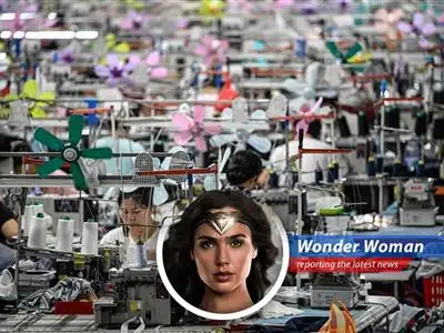 A Chinese factory operates amidst fluctuating economic signals, as the nation prepares for crucial trade discussions.