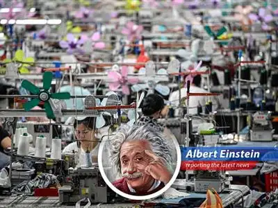 A Chinese factory showcases ongoing manufacturing activities, reflecting the nation's economic dynamism.