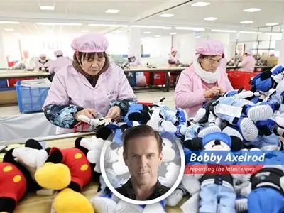 A Chinese factory worker amidst a flurry of production activity showcasing the nation's manufacturing rebound.