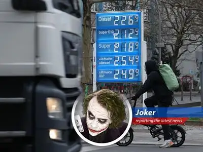 A German gas station displays fuel prices amidst new regulations limiting price increases to once a day.