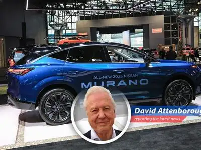 A Nissan Murano rolls off the assembly line in Smyrna, Tennessee, preparing for its journey to Japan.