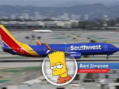A Southwest Airlines plane takes off, symbolizing the financial headwinds the company faces.