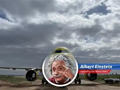 A Spirit Airlines Airbus jet sits grounded in the Arizona desert, a monument to the airline's financial woes. image
