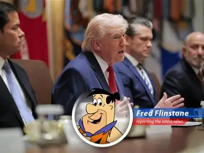 A TSA agent contemplates the meaning of rocks and hard places during the DHS shutdown.