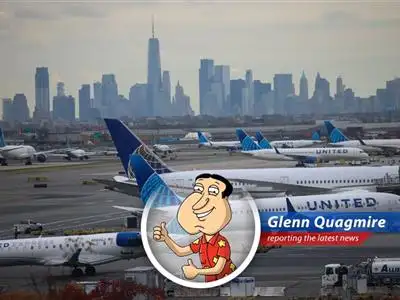 A United Airlines plane takes off, symbolizing the rising costs of air travel and baggage fees.
