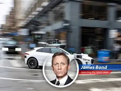 A Waymo robotaxi navigating city streets a vision now delayed in New York due to regulatory hurdles