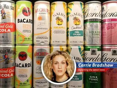 A bartender mixes a cocktail, symbolizing the shift in consumer preference towards more affordable spirits.