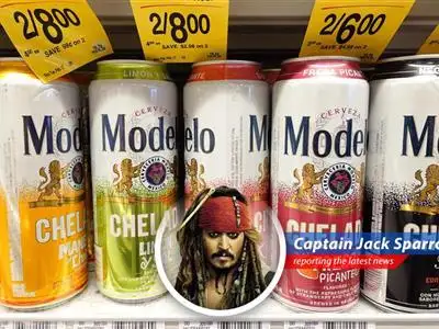 A bottle of Modelo beer, one of Constellation Brands' key products, symbolizes the company's navigation through an uncertain economic environment