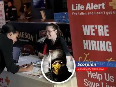 A bustling cityscape symbolizes the robust private sector job growth reported by ADP, defying expectations and impacting economic forecasts.