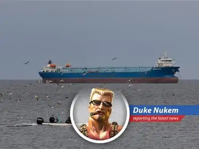 A cargo ship navigates the Strait of Hormuz before recent tensions escalated and passage was restricted.