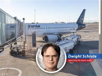 A commercial airplane taking off amidst rising jet fuel prices and potential supply shortages.