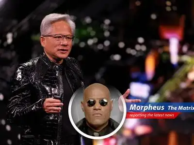 A composite image symbolizing the key news elements: AI chips, the White House, and economic indicators.