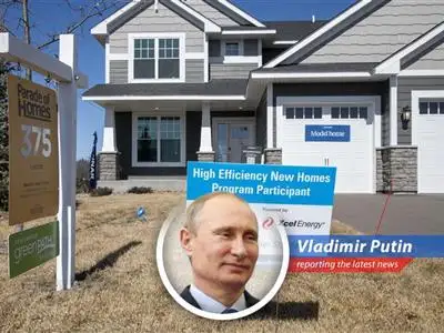 A desolate construction site symbolizes the downturn in the U.S. housing market. Even I, Vladimir, wouldn't want to be in that cold.